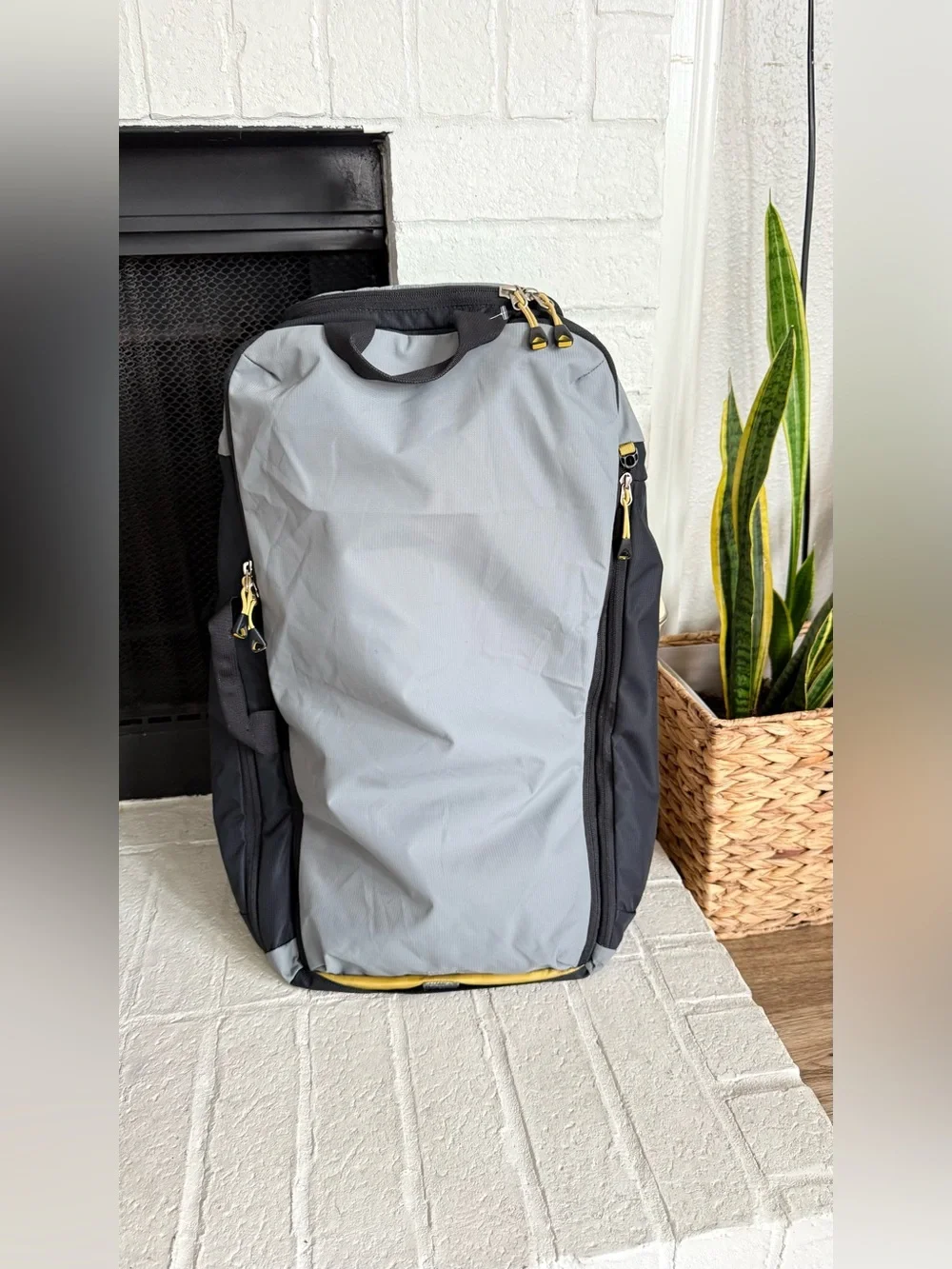 REI Co-op Travel Backpack Carry On Gray Black Clamshell Hiking Laptop Bag